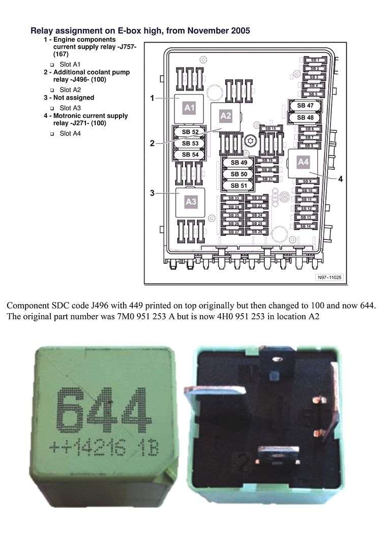 Help R32 coolant pump relay part number VW dealership cant help!!